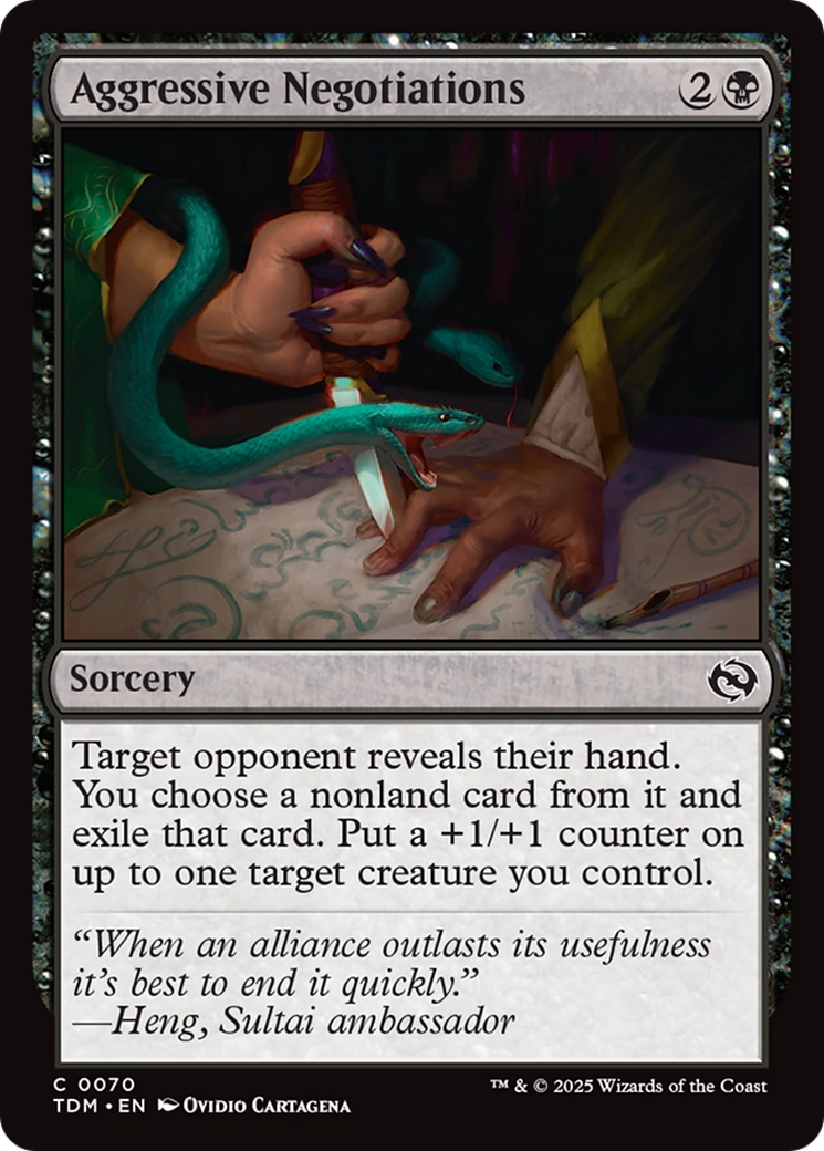 Aggressive Negotiations [Tarkir: Dragonstorm]-1