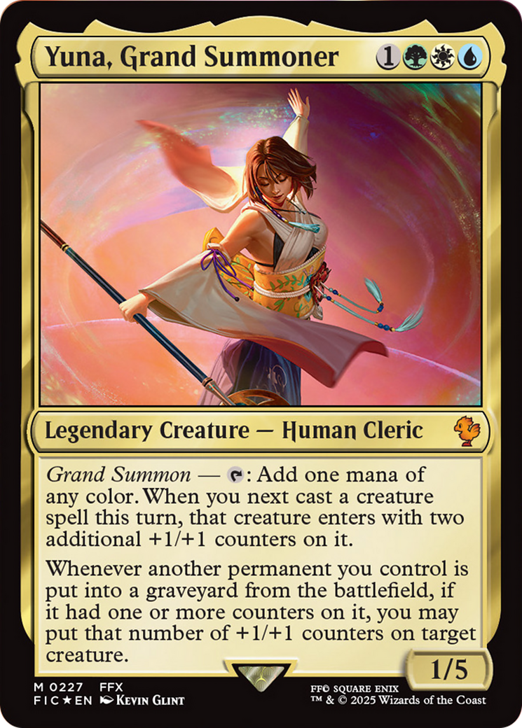 Yuna, Grand Summoner (Surge Foil) [FINAL FANTASY Commander]-1