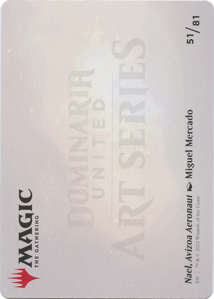 Nael, Avizoa Aeronaut // Nael, Avizoa Aeronaut (ADMU-051) - Dominaria United Art Series (Borderless) Foil-2