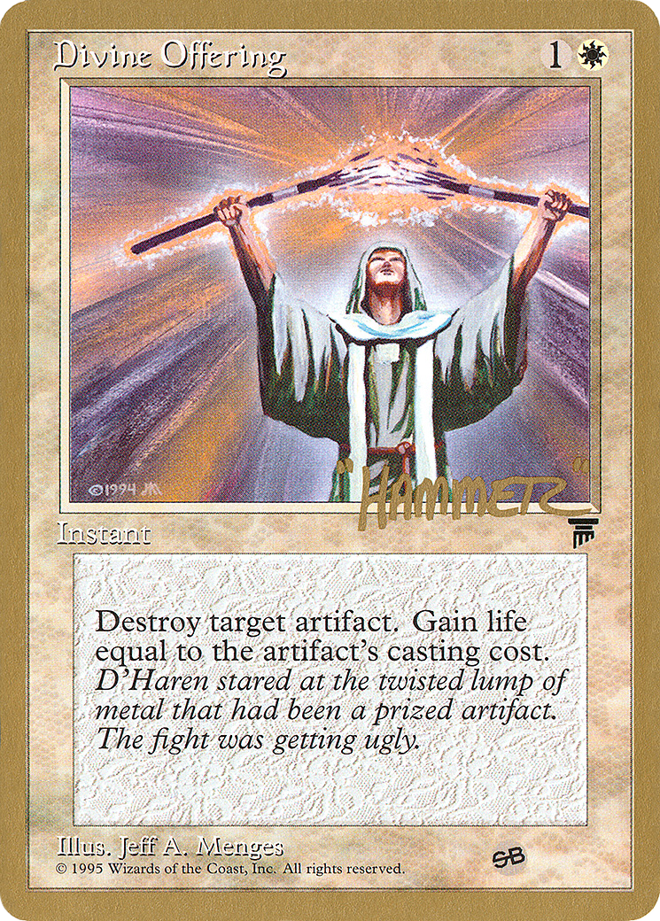 Divine Offering (Shawn "Hammer" Regnier) (SB) [Pro Tour Collector Set]-1
