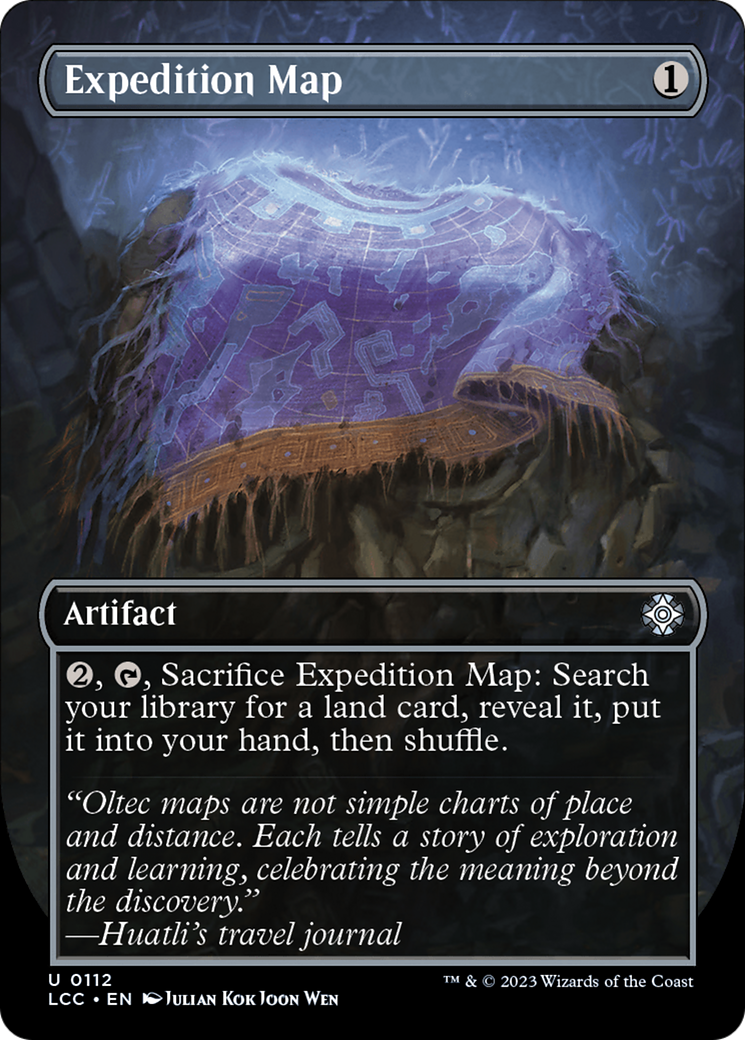 Expedition Map (Borderless) [The Lost Caverns of Ixalan Commander]-1