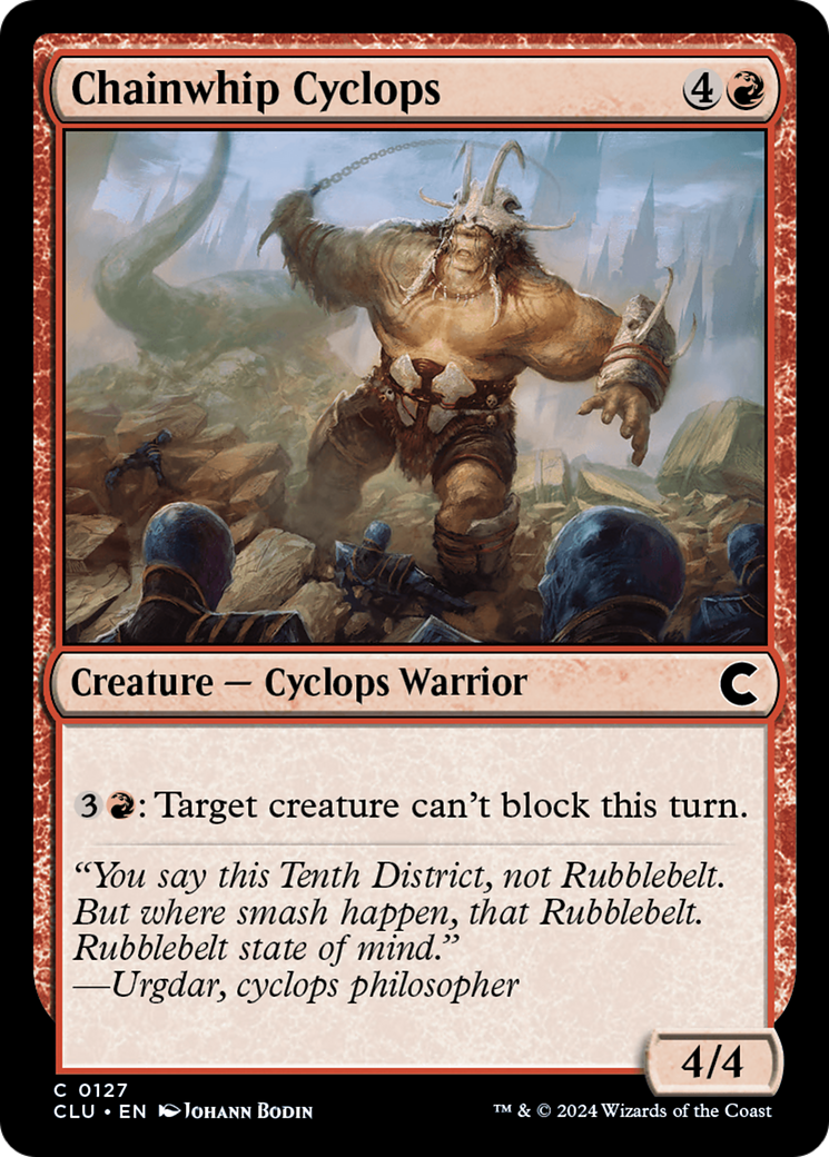 Chainwhip Cyclops [Ravnica: Clue Edition]-1