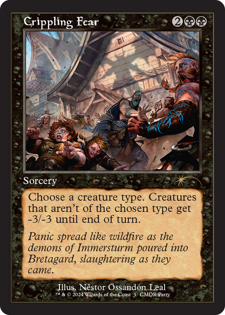 Crippling Fear (PW24-017) - Wizards Play Network 2024 Foil-1