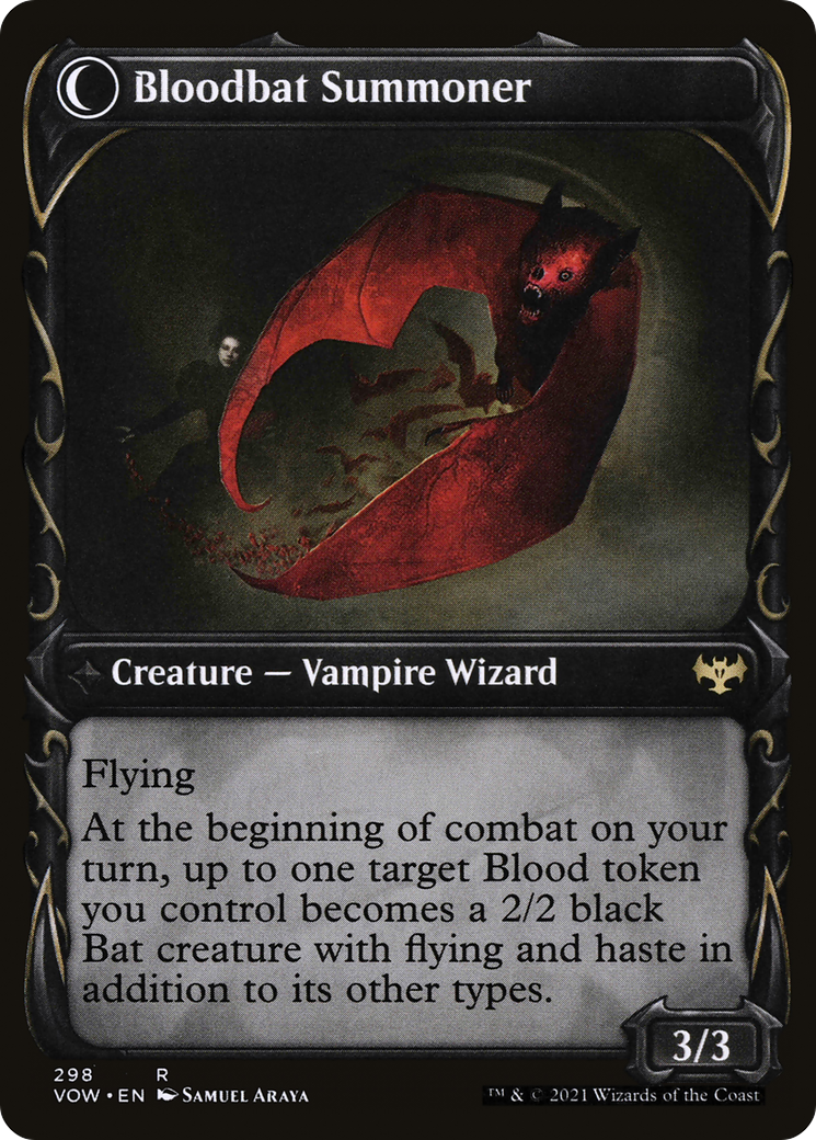 Voldaren Bloodcaster (Showcase) (VOW-298) - Innistrad: Crimson Vow: (Showcase, Double Faced Transform)-2