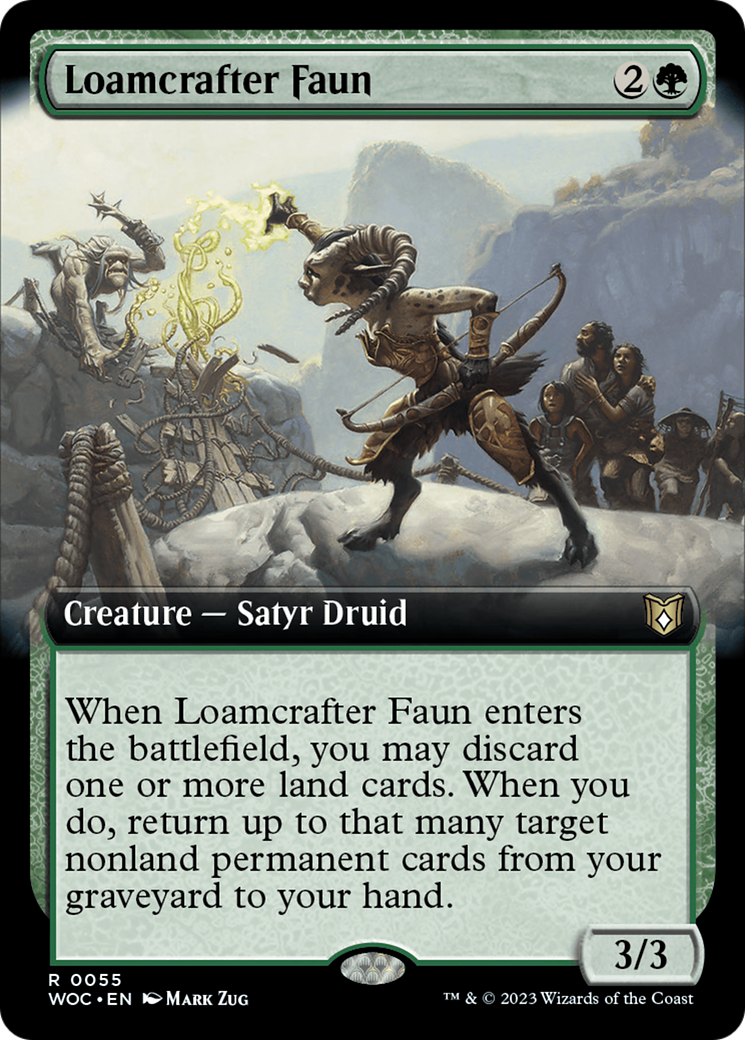 Loamcrafter Faun (Extended Art) [Wilds of Eldraine Commander]-1