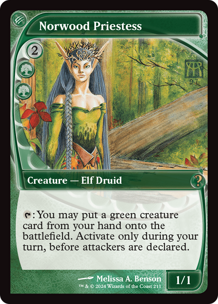 Norwood Priestess (Future Sight) [Mystery Booster 2]-1