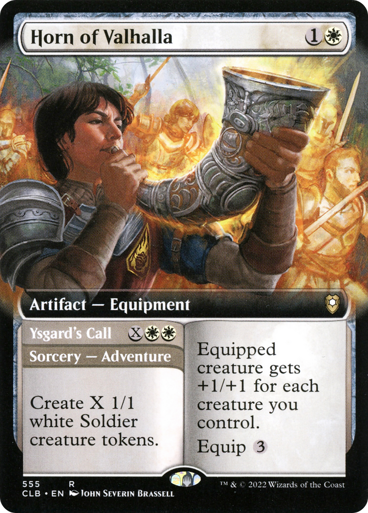 Horn of Valhalla // Ysgard's Call (Extended Art) [Commander Legends: Battle for Baldur's Gate]-1