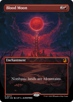 Blood Moon (Anime Borderless) [Wilds of Eldraine: Enchanting Tales]-1