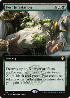 Pest Infestation (Extended Art) [Commander 2021]-1