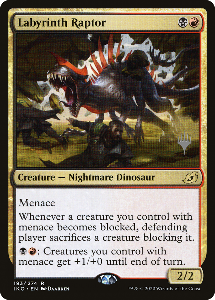 Labyrinth Raptor (Promo Pack) [Ikoria: Lair of Behemoths Promos]-1