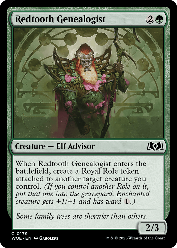 Redtooth Genealogist [Wilds of Eldraine]-1