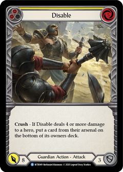 Disable (Yellow) [U-WTR049] (Welcome to Rathe Unlimited)  Unlimited Rainbow Foil-2
