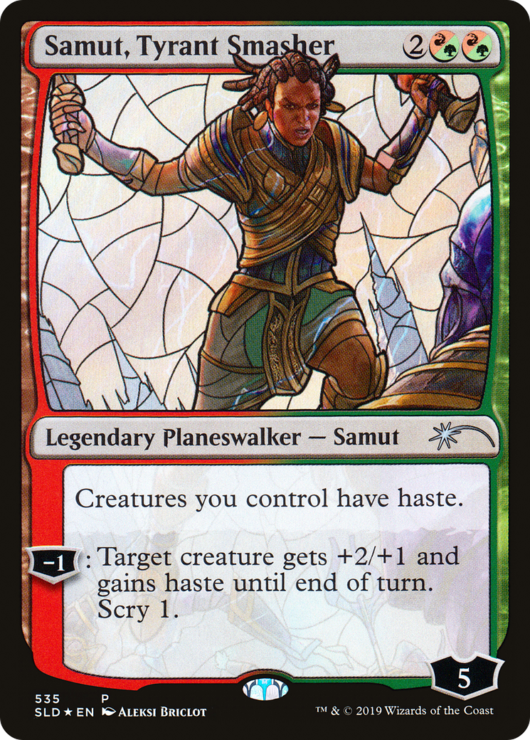 Samut, Tyrant Smasher (Stained Glass) [Secret Lair Drop Promos]-1
