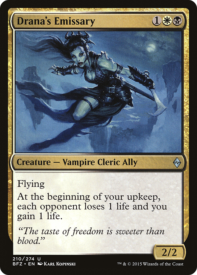 Drana's Emissary [Battle for Zendikar]-1