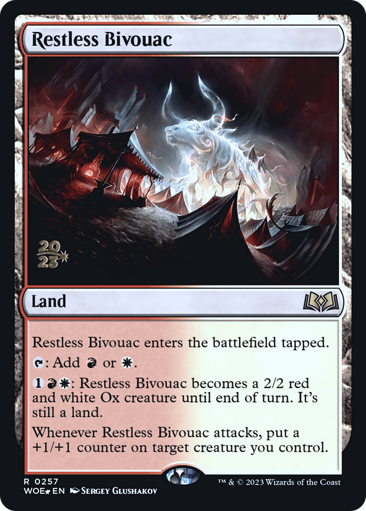 Restless Bivouac [Wilds of Eldraine Prerelease Promos]-1