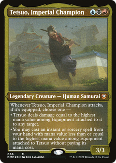 Tetsuo, Imperial Champion (DMC-066) - Dominaria United Commander Etched Foil-1