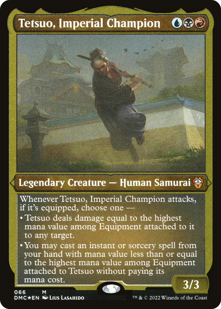 Tetsuo, Imperial Champion (DMC-066) - Dominaria United Commander Etched Foil-1