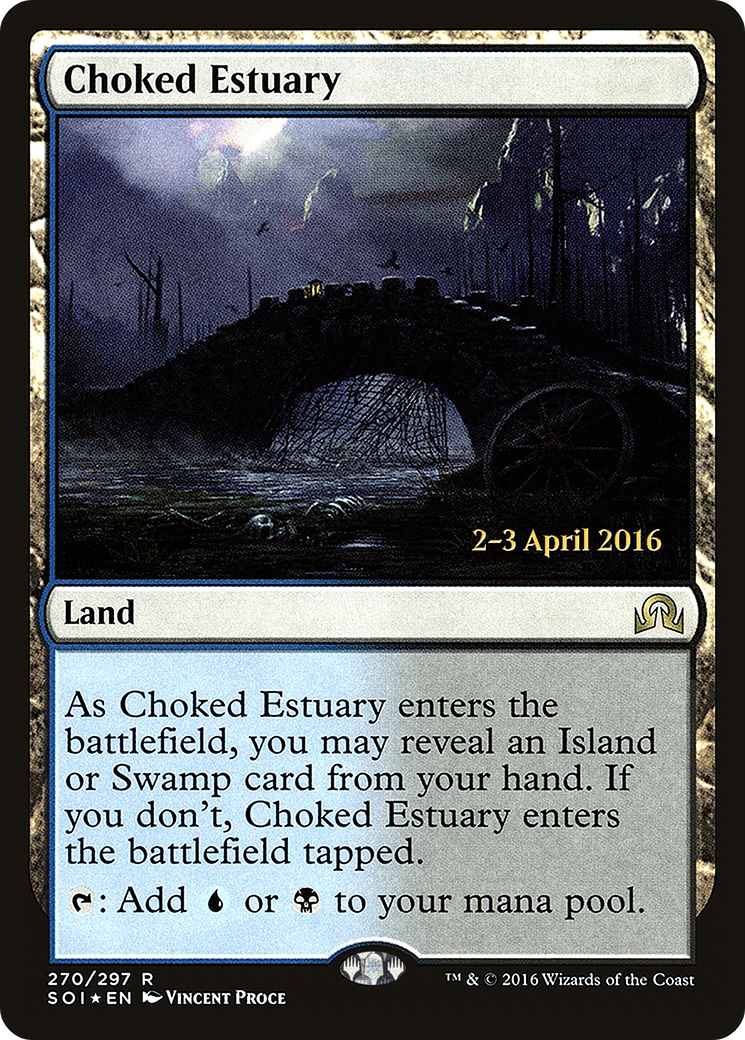 Choked Estuary [Shadows over Innistrad Prerelease Promos]-1