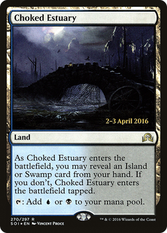 Choked Estuary [Shadows over Innistrad Prerelease Promos]-1