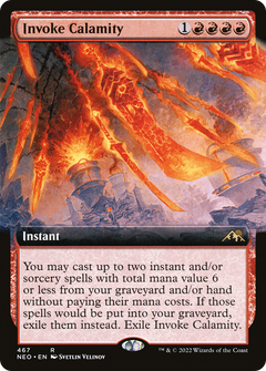 Invoke Calamity (Extended Art) [Kamigawa: Neon Dynasty]-1