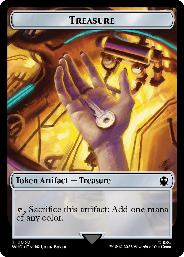 Alien Warrior // Treasure (0030) Double-Sided Token [Doctor Who Tokens]-2