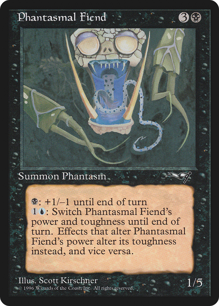 Phantasmal Fiend (Dark Green Background) [Alliances]-1
