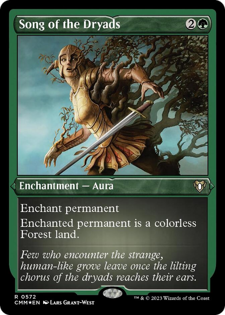 Song of the Dryads (Foil Etched) [Commander Masters]-1