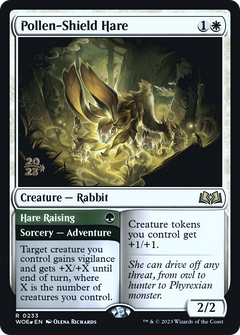 Pollen-Shield Hare // Hare Raising [Wilds of Eldraine Prerelease Promos]-3