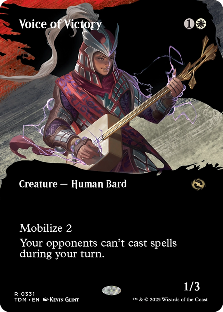 Voice of Victory (Borderless) [Tarkir: Dragonstorm]-1