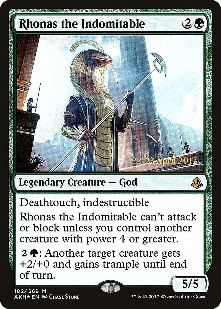 Rhonas the Indomitable [Amonkhet Prerelease Promos]-1