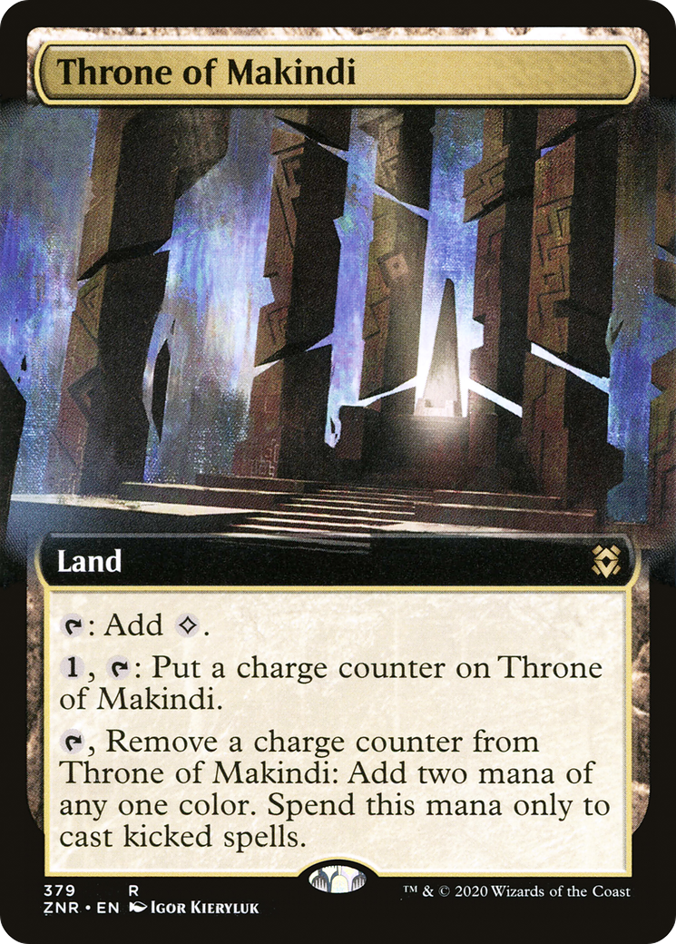 Throne of Makindi (Extended Art) [Zendikar Rising]-1