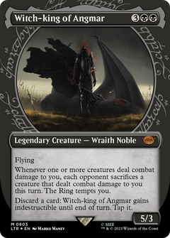 Witch-king of Angmar (Showcase) (Surge Foil) (LTR-803) - The Lord of the Rings: Tales of Middle-earth: (Showcase) (Borderless) Foil-1