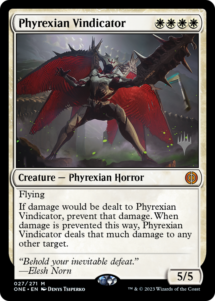 Phyrexian Vindicator (Promo Pack) [Phyrexia: All Will Be One Promos]-1