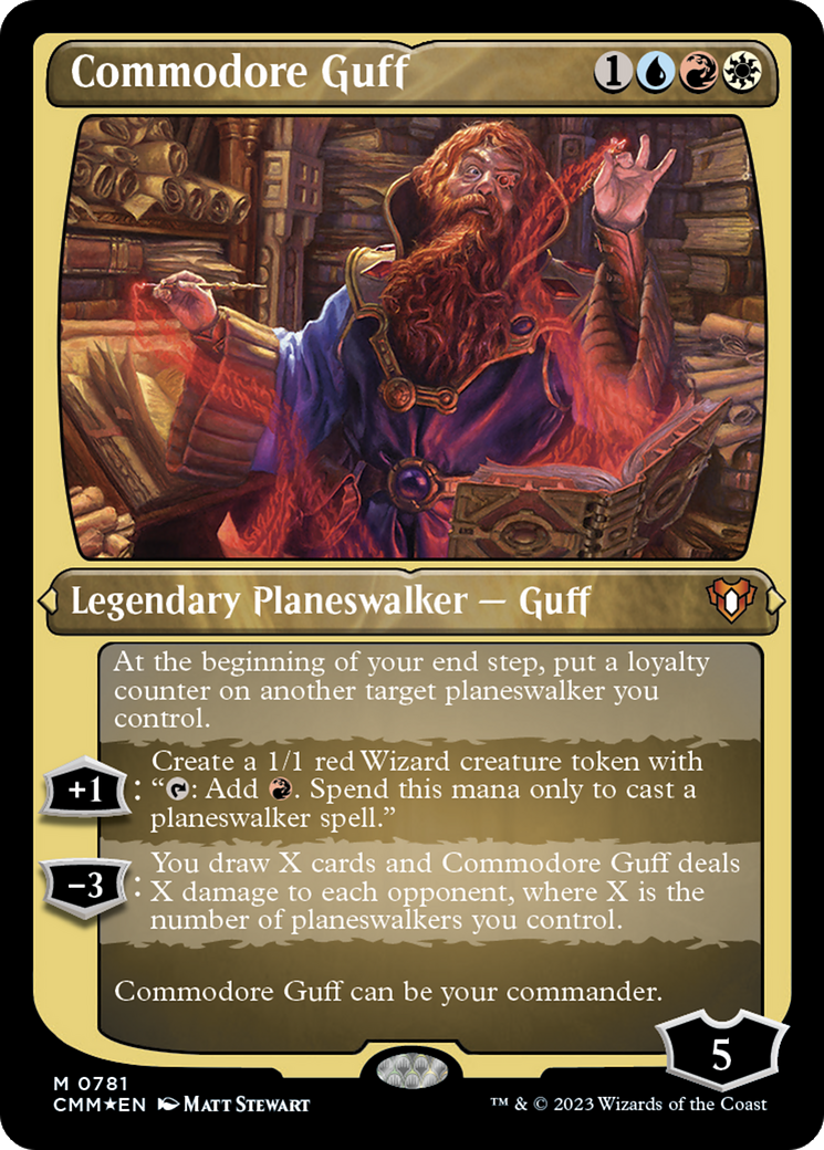 Commodore Guff (CMM-781) - Commander Masters Etched Foil-1