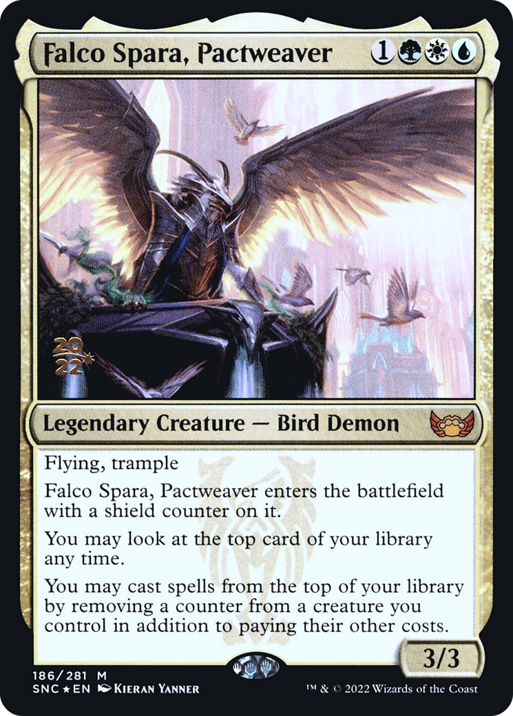 Falco Spara, Pactweaver [Streets of New Capenna Prerelease Promos]-1