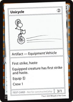 Unicycle (2021 Edition) [Mystery Booster Playtest Cards]-1