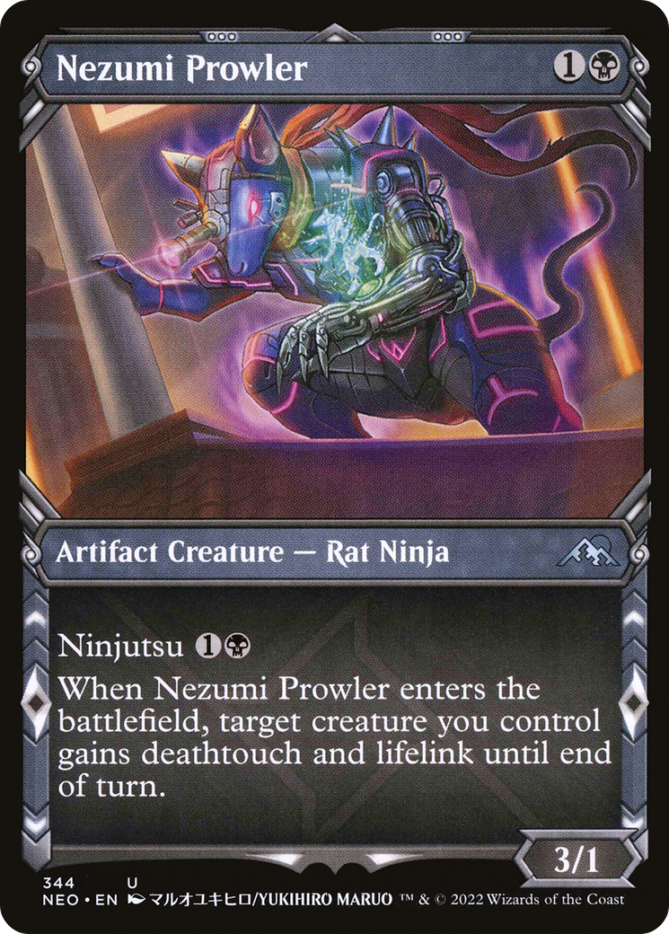 Nezumi Prowler (Showcase Ninja) [Kamigawa: Neon Dynasty]-1
