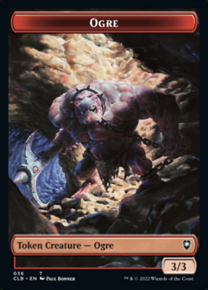 Boar // Ogre Double-Sided Token [Commander Legends: Battle for Baldur's Gate Tokens]-2