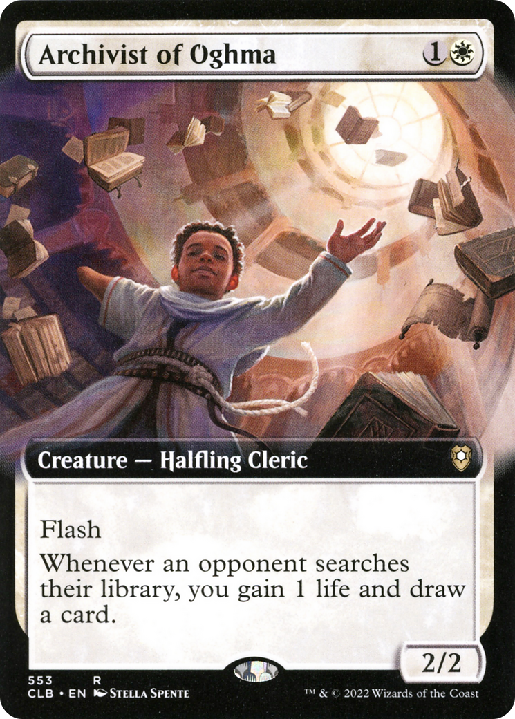 Archivist of Oghma (Extended Art) [Commander Legends: Battle for Baldur's Gate]-1
