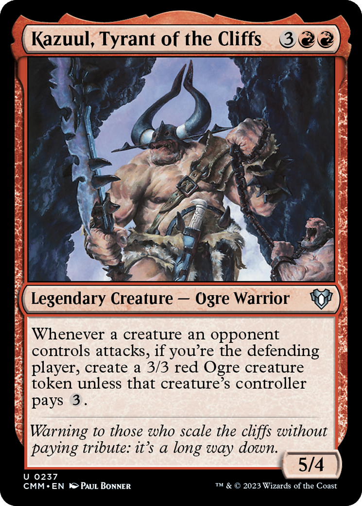 Kazuul, Tyrant of the Cliffs [Commander Masters]-1