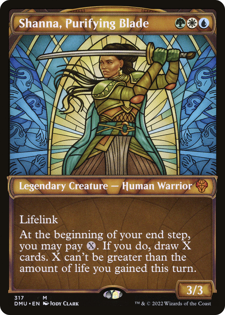 Shanna, Purifying Blade (Showcase) [Dominaria United]-1