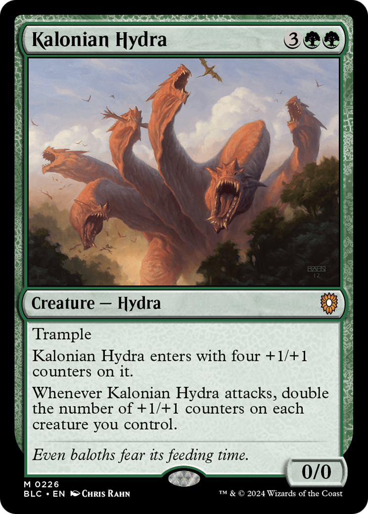 Kalonian Hydra [Bloomburrow Commander]-1