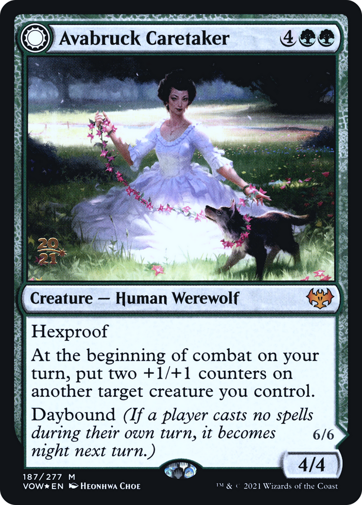 Avabruck Caretaker // Hollowhenge Huntmaster [Innistrad: Crimson Vow Prerelease Promos]-3