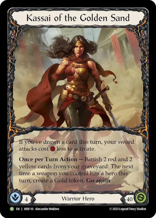 Kassai of the Golden Sand (Rainbow Foil) [HER110] (Promo)  Rainbow Foil-1