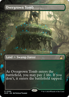 Overgrown Tomb (Borderless) [Ravnica Remastered]-1