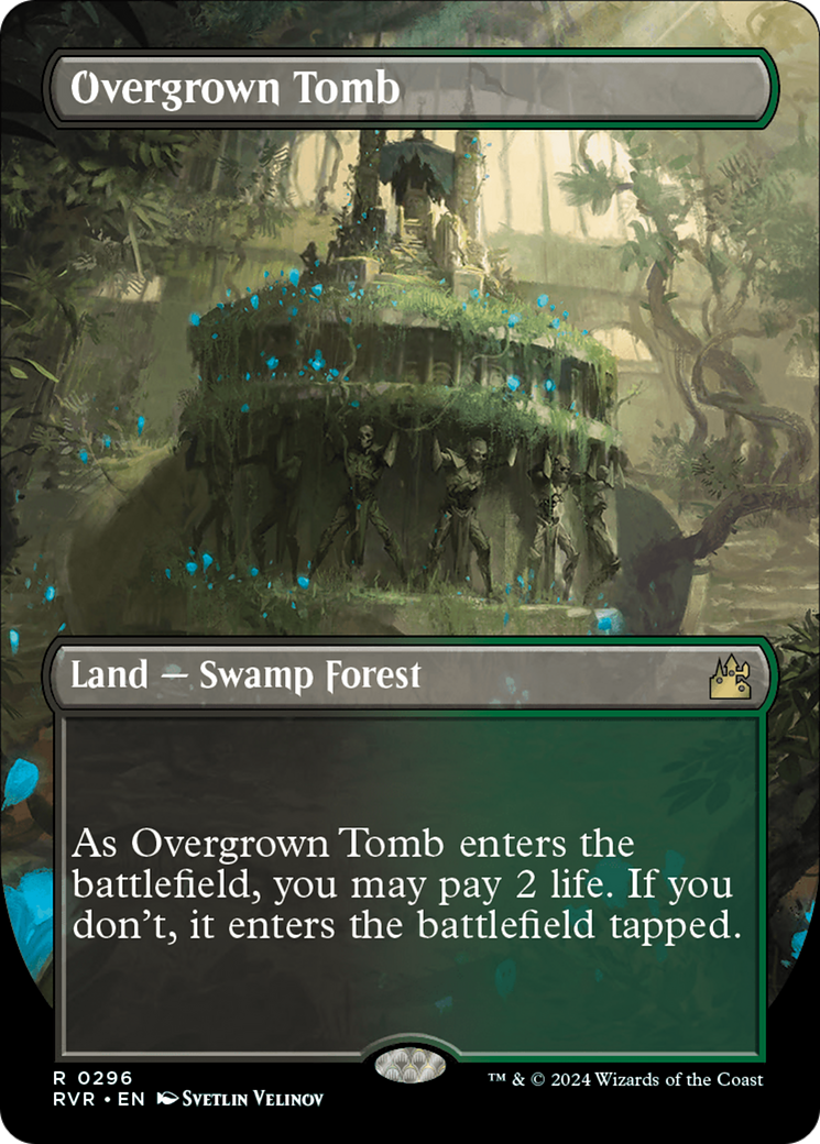 Overgrown Tomb (Borderless) [Ravnica Remastered]-1