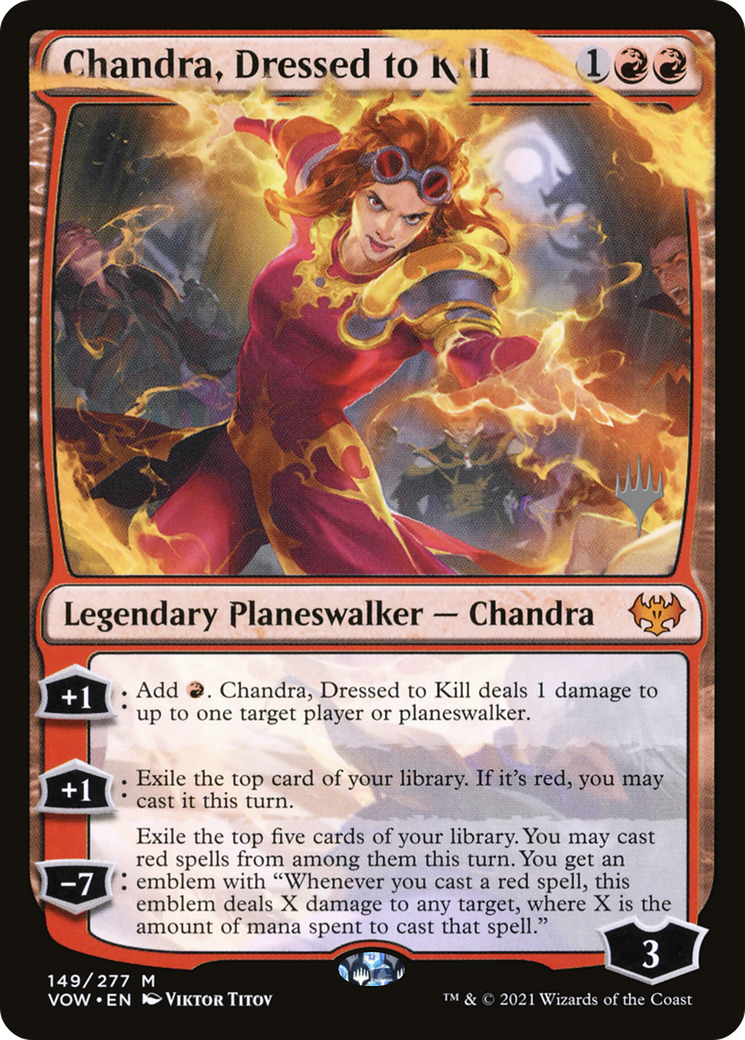 Chandra, Dressed to Kill (Promo Pack) [Innistrad: Crimson Vow Promos]-1