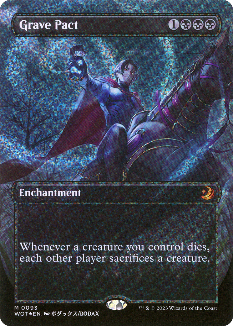 Grave Pact (Anime Borderless) (Confetti Foil) [Wilds of Eldraine: Enchanting Tales]-1