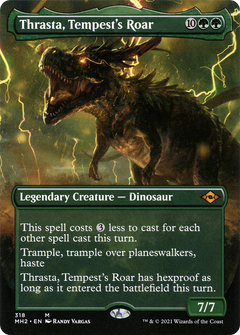 Thrasta, Tempest's Roar (Borderless Alternate Art) [Modern Horizons 2]-1