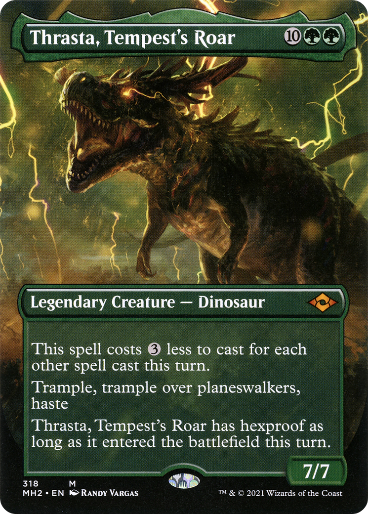 Thrasta, Tempest's Roar (Borderless Alternate Art) [Modern Horizons 2]-1